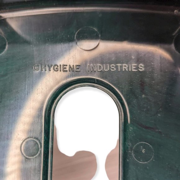 Vintage Hygiene Industries Green/Black Faux Marble Plastic Tissue Cover - Picture 6 of 11